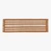 Calia Copper And White Striped Runner Rug 2.5'x8'
