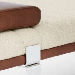 Canale Boucle And Leather Upholstered Daybed 11 Canale Boucle And Leather Upholstered Daybed -Optimal Furniture Store CanaleBoucleNLthrDaybedAVSSF21