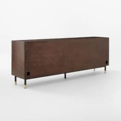 Carbon Brown Burl Wood Media Console 16 Carbon Brown Burl Wood Media Console -Optimal Furniture Store CarbonBnBrlWdMdCredenza3QBSSF22