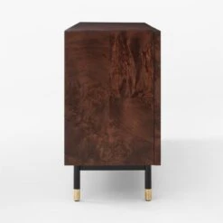 Carbon Brown Burl Wood Media Console 15 Carbon Brown Burl Wood Media Console -Optimal Furniture Store CarbonBnBrlWdMdCredenzaSDSSF22