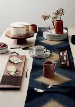 20-Piece Rush Blackened Handle Flatware Set -Optimal Furniture Store CarveWalnutWoodCakeStandSP18