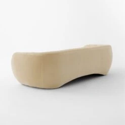 Cecil Cream Velvet Sofa -Optimal Furniture Store CecilBttrCreamVlvtSofa3QBSSF22