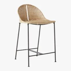 Cesta Rattan Counter Stool -Optimal Furniture Store Cesta24inCounterStool3QS20