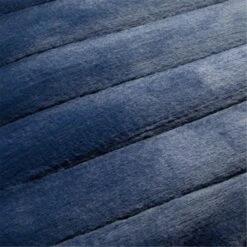 Channel Navy Faux Fur Throw Blanket -Optimal Furniture Store ChannelFxFurSaluteThrowAV2SSF22