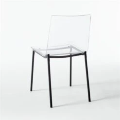 Chiaro Clear Chair Black Set Of 4 -Optimal Furniture Store ChiaroBlackChair3QBF20