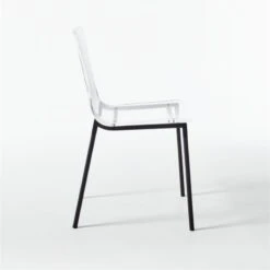 Chiaro Clear Chair Black Set Of 4 -Optimal Furniture Store ChiaroBlackChairSDF20