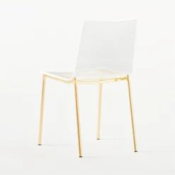 Chiaro Clear Chair Gold -Optimal Furniture Store ChiaroChairGold3QBSSS21