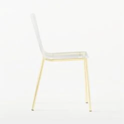 Chiaro Clear Chair Gold -Optimal Furniture Store ChiaroChairGoldSDSSS21