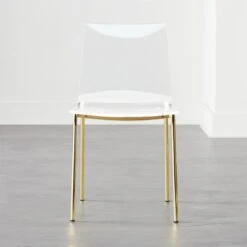 Chiaro Clear Chair Gold