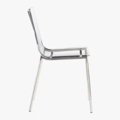 Chiaro Clear Chair Nickel -Optimal Furniture Store ChiaroChairNickelSDF19