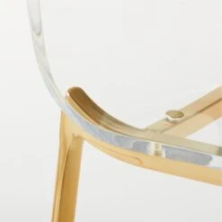Chiaro Clear Chair Gold -Optimal Furniture Store ChiaroClrCntrStl24inGoldAVSSS21