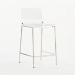 Chiaro Clear Counter Stool Nickel -Optimal Furniture Store ChiaroClrCntrStl24inNckl3QSSS21