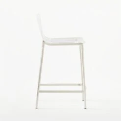 Chiaro Clear Counter Stool Nickel -Optimal Furniture Store ChiaroClrCntrStl24inNcklSDSSS21