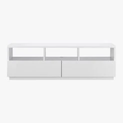 Chill High-Gloss White Media Console 60'' -Optimal Furniture Store ChillMediaConsoleF10