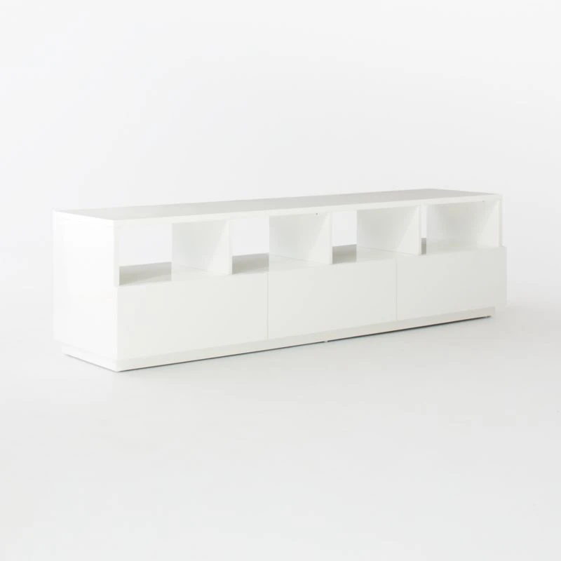 Chill High-Gloss White Media Console 80'' 5 Chill High-Gloss White Media Console 80'' - Image 5