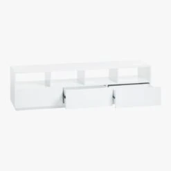 Chill High-Gloss White Media Console 80'' 13 Chill High-Gloss White Media Console 80'' -Optimal Furniture Store ChillMediaConsoleLgAV2F17