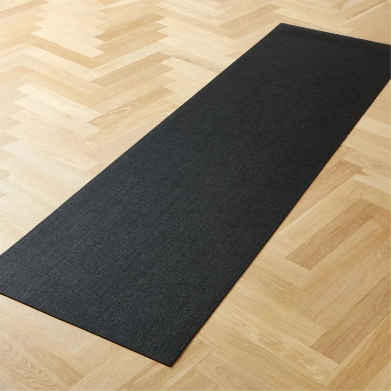 Chilewich® Black Boucle Utility Mat 2'x6' 2 Chilewich® Black Boucle Utility Mat 2'x6' - Image 2