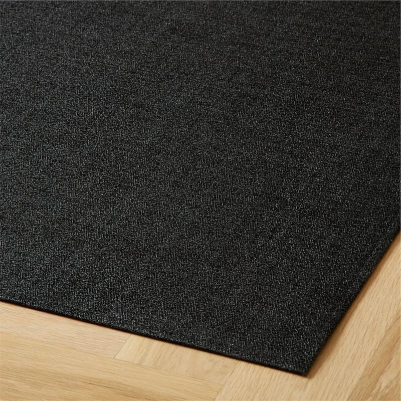 Chilewich® Black Boucle Utility Mat 3.8'x6' 3 Chilewich® Black Boucle Utility Mat 3.8'x6' - Image 3