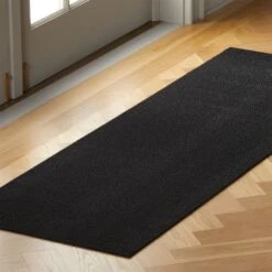 Chilewich Solid Black Shag Runner Rug 2'x6' -Optimal Furniture Store ChlwchSldBkShgRnnr24X72inSHS21