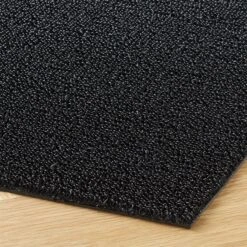 Chilewich® Solid Black Shag Utility Mat 2'x3' 5 Chilewich® Solid Black Shag Utility Mat 2'x3' -Optimal Furniture Store ChlwchSldBkShgUtMt24X36inAVSHS21