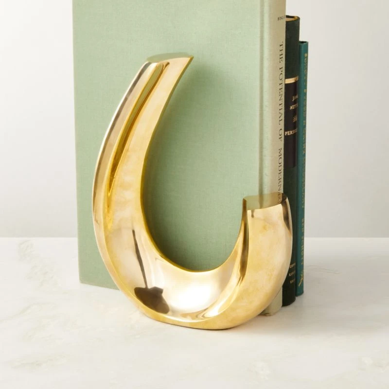 Clef Brass Sculpture Bookend 2 Clef Brass Sculpture Bookend - Image 2