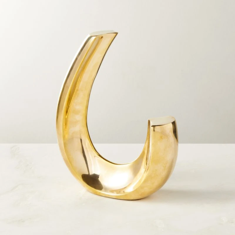 Clef Brass Sculpture Bookend 1 Clef Brass Sculpture Bookend