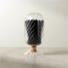 Small Glass Cloche With Black Matches