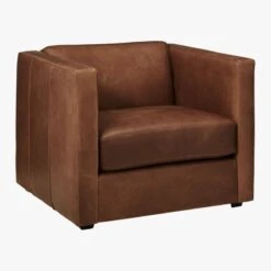 Club Leather Lounge Chair -Optimal Furniture Store ClubChairHarnessCuero3QFS19