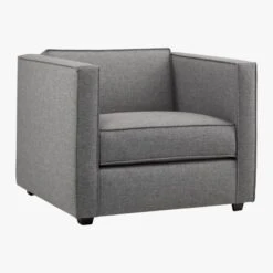 Club Fabric Lounge Chair 7 Club Fabric Lounge Chair -Optimal Furniture Store ClubChairTaylorGrey3QS16