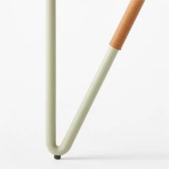 Colombe Round Green Metal Outdoor Dining Table With Glass Top -Optimal Furniture Store ColombeVertDiningTableAVSSS23