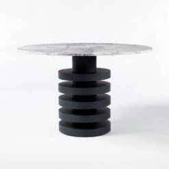 Column And Pillar Outdoor Dining Table Cover -Optimal Furniture Store ColumnBlackDiningTableSOSSS21