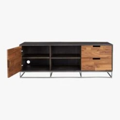 Congo Wood Media Console 56'' 14 Congo Wood Media Console 56'' -Optimal Furniture Store CongoMediaCredenzaAV3S16