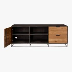 Congo Wood Media Console 65'' -Optimal Furniture Store CongoMediaCredenzaLargeSOAVS17