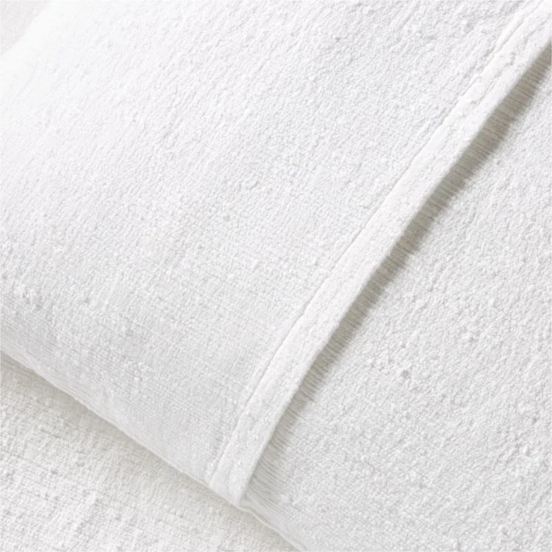 Coopa Cotton Boucle White Standard Pillow Shams Set Of 2 3 Coopa Cotton Boucle White Standard Pillow Shams Set Of 2 - Image 3