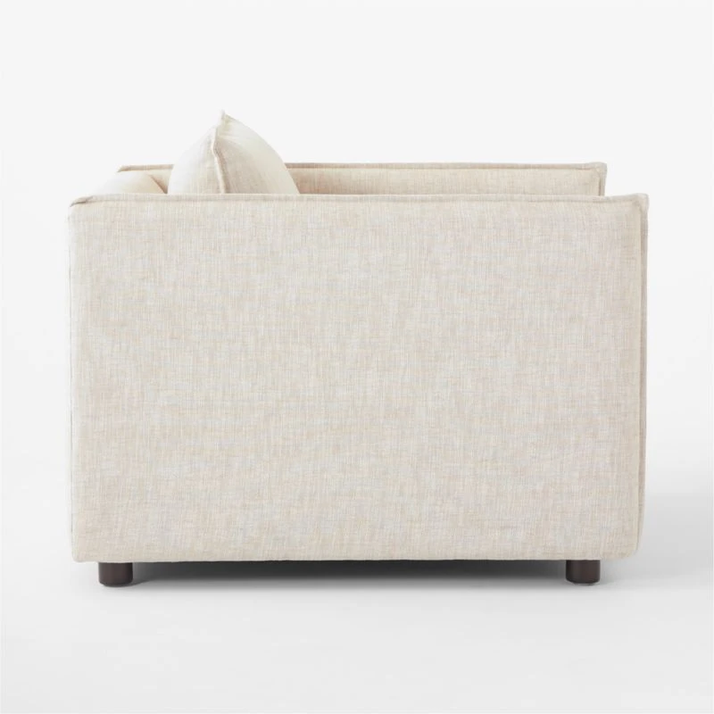 Corroy Natural Linen Chair And A Half 4 Corroy Natural Linen Chair And A Half - Image 4