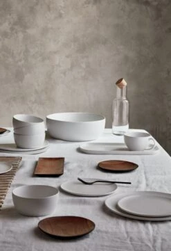 Crisp Matte White Dinner Plate Set Of 8 -Optimal Furniture Store CrispMatteWhiteDinnerwareJL19 2
