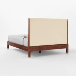 Crosby Tufted White Velvet And Wood Queen Bed -Optimal Furniture Store CrosbyTuftedQueenBed3QBSSF21