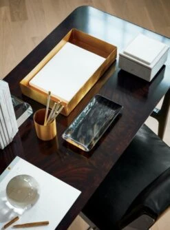 Solid Brass Studio Letter Tray -Optimal Furniture Store CrystalDomeMagnifierJL19