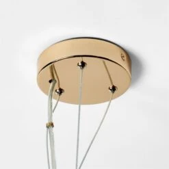 Curie Polished Champagne Chandelier -Optimal Furniture Store CuriePlshdChmpgnChndlrSSF22