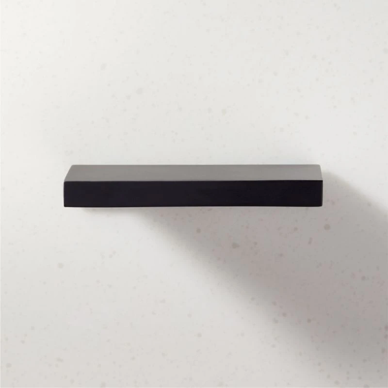 4" Damon Edge Black Drawer Pull 2 4" Damon Edge Black Drawer Pull - Image 2