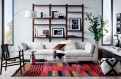 Walnut Modular Triple Shelf 88" -Optimal Furniture Store Decker2PieceSectionalJL19