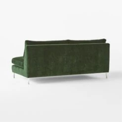 Decker Green Performance Velvet Armless Loveseat -Optimal Furniture Store DeckerGrnArmlessLoveseat3QBSSF23