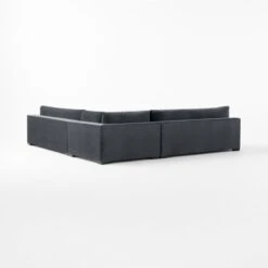 Deseo 3-Piece Modular Charcoal Grey Performance Velvet Sectional Sofa -Optimal Furniture Store Deseo3PcChrcVlvtSectSofa3QBSSF23