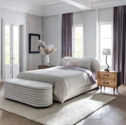 Estela Grey And White Organic Cotton Duvet Cover And Shams -Optimal Furniture Store DianaQueenBedFB21 1x1 2