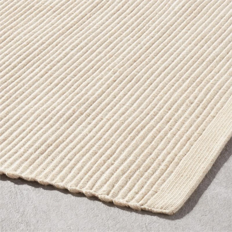 Diver Handwoven Neutral Indoor/Outdoor Performance Area Rug 5'x8' 3 Diver Handwoven Neutral Indoor/Outdoor Performance Area Rug 5'x8' - Image 3