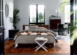 Estela Black And White Organic Cotton Duvet Cover And Shams 10 Estela Black And White Organic Cotton Duvet Cover And Shams -Optimal Furniture Store DondraQueenBedJL18