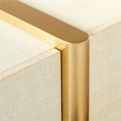 Dorset Lacquered White Linen Credenza -Optimal Furniture Store DorsetLinenCredenzaAVSSS21