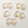 Polished Brass Curtain Rings Set Of 9