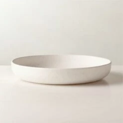 Drift White Pasta Bowl With Reactive Glaze