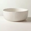 Drift White Serving Bowl With Reactive Glaze
